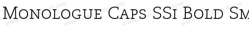 Monologue Caps SSi Bold Small Caps字体转换